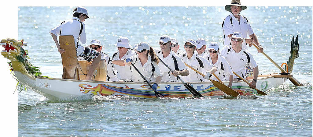Karma comes the way of a new boat for the Hervey Bay Dragon Boat Club at Torquay. Karma comes the way of a new boat for the Hervey Bay Dragon Boat Club at Torquay.